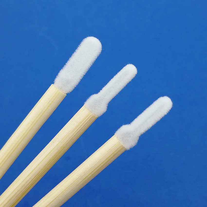 Biodegradable Single Mini Lip Liner Stick Applicator White Disposable Bamboo Handle Makeup Lip Brush for Makeup