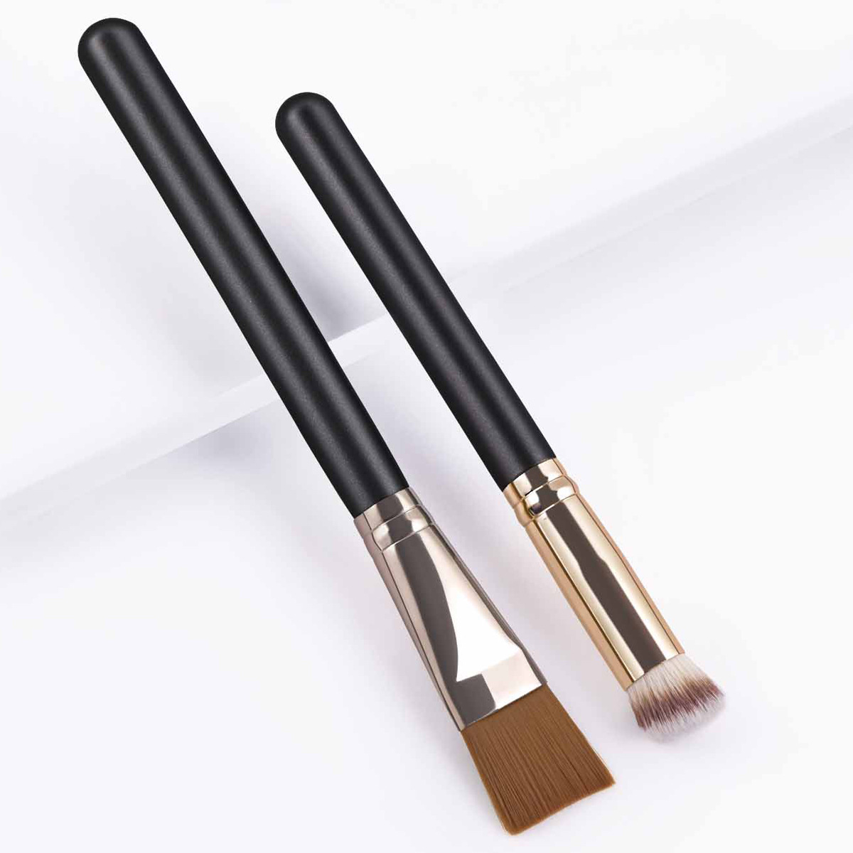 Flat Kabuki Customize Foundation Brush Flat Top Kabuki Blush Brush Liquid Powder Flat Top Facial Mask Brush Applicator