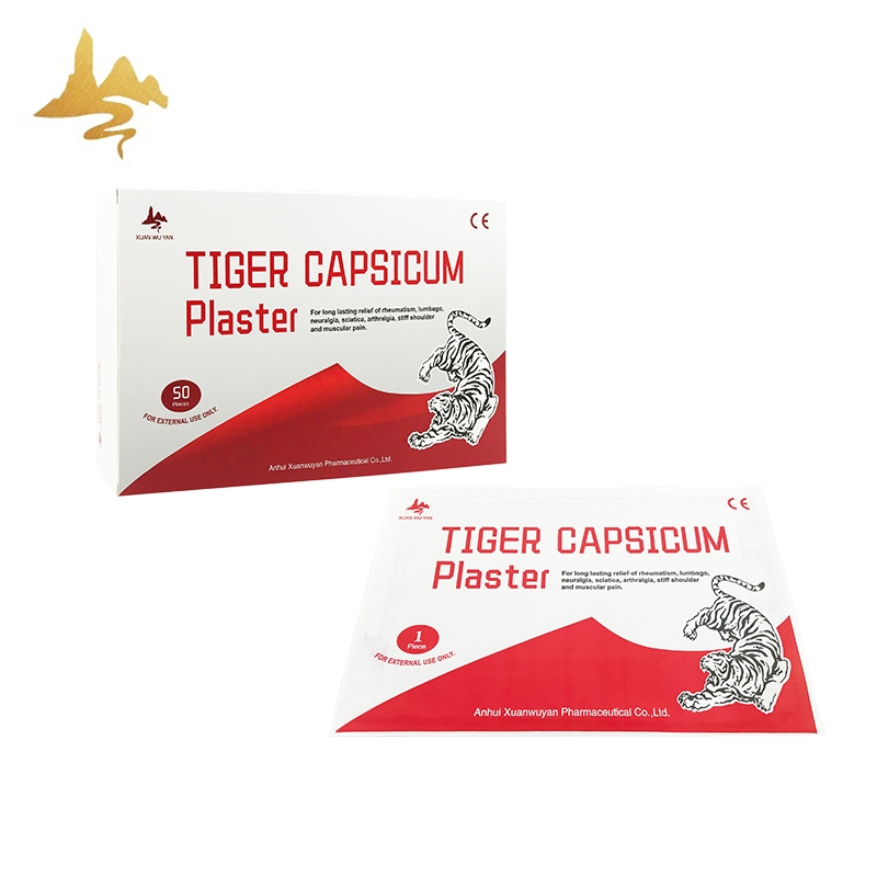 Chinese Supplier Herbal Hot Capsicum Tiger Balm Plaster for Relieve Pain