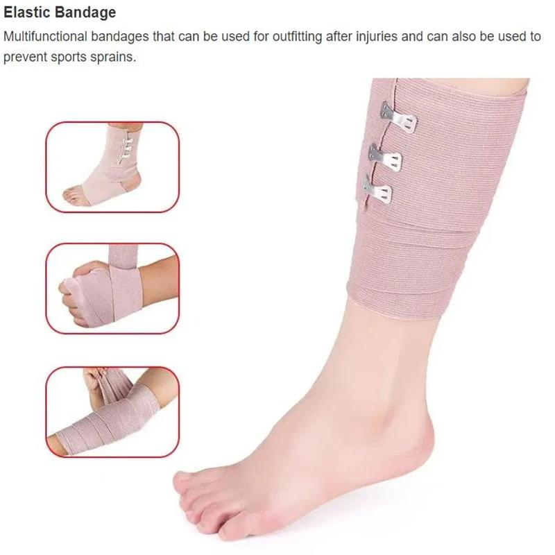 Factory Price High Compression Elastic Body Wrap Bandage Skin Color on Roll