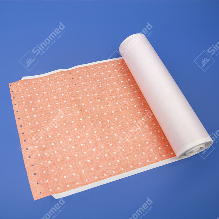 Hospital Skin Color Aperture Plaster Roll Medical Adhesive Perforated Zinc Oxide Plaster
