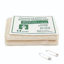 High Quality Pure 100% Cotton Bleached Triangular Bandages Roll