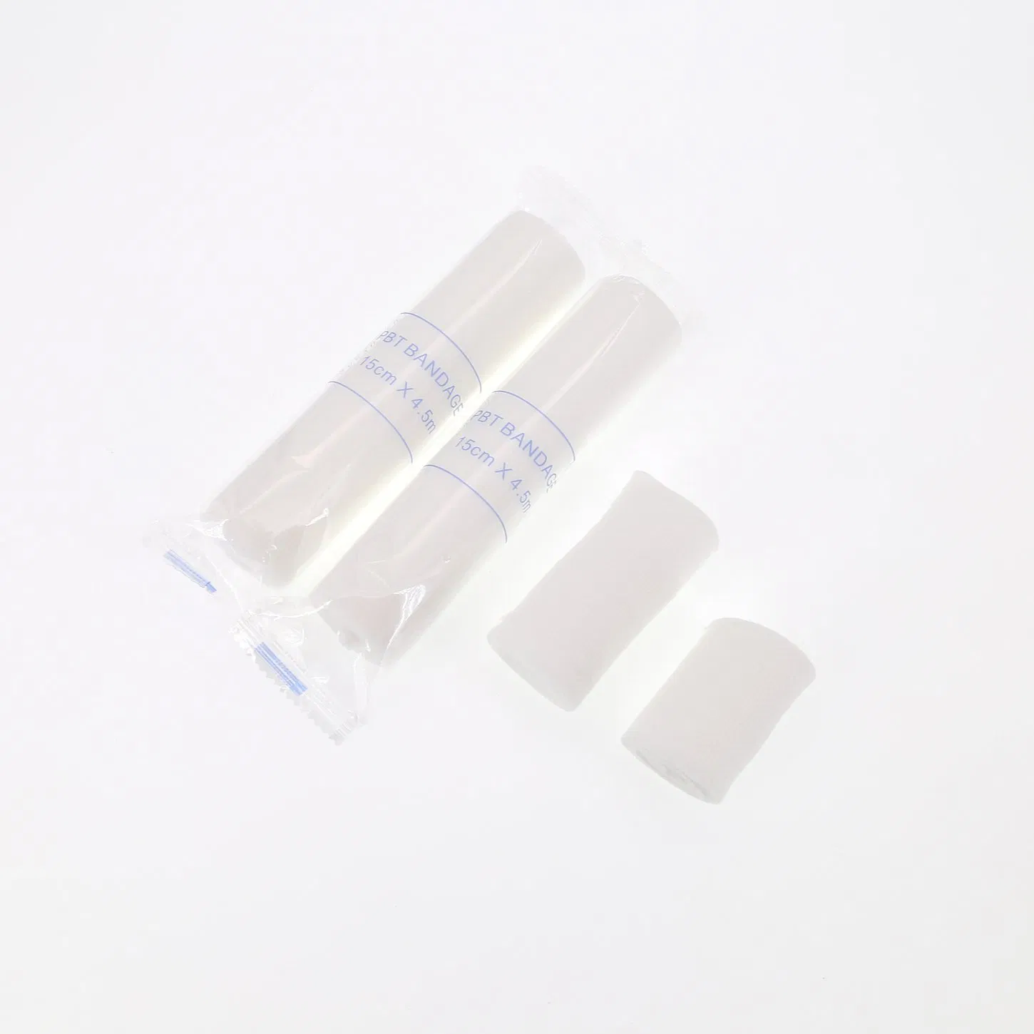 Medical Wholesale Self-Adhesive Cotton Nonwoven Raw/Bleached White Thickened Plain/Crepe PBT Bandage