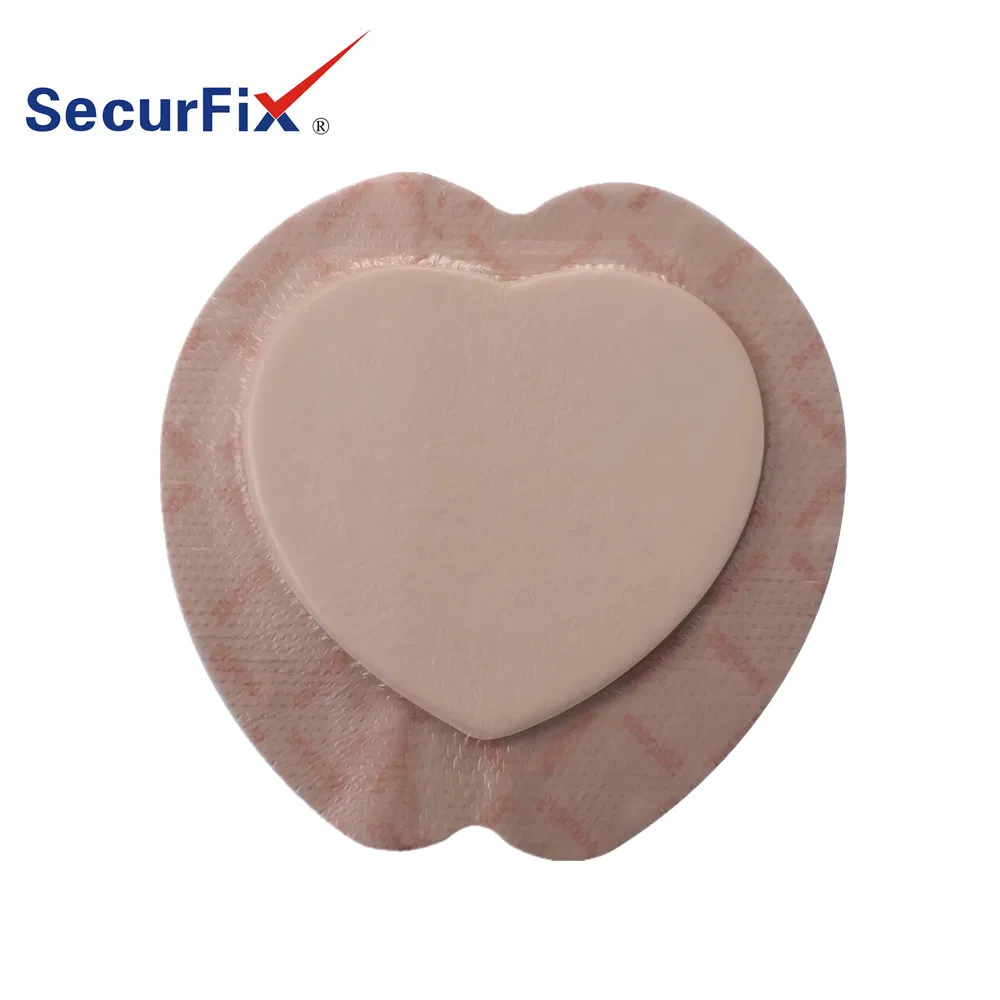 Securfix Sacrum Silicone Foam Dressing with Border 18cm*18cm Super Absorbent Skin Friendly Pressure Ulcer