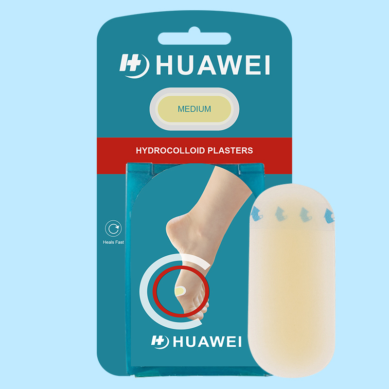 Chinese Manufacture Medical Advance Hydrocolloid Blister Foot Patch Blister Bandage for Heel, Toe Healing 5PCS/Pack