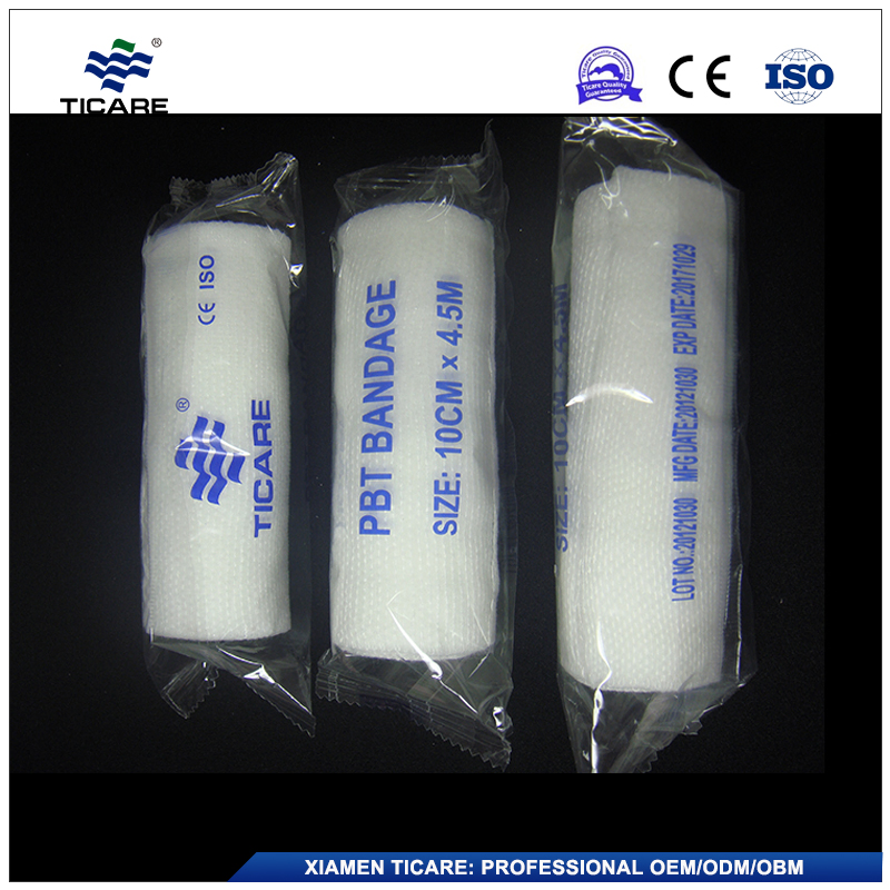 Reusable Medical Elastic 28GSM 30GSM PBT Cofirming Bandage with Good Elasticity