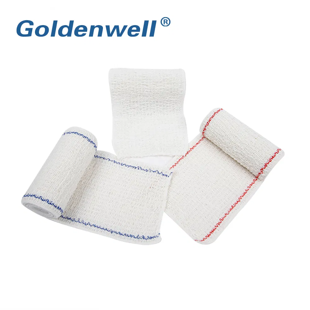 Cotton Crepe Bandage Roll with Metal Clips