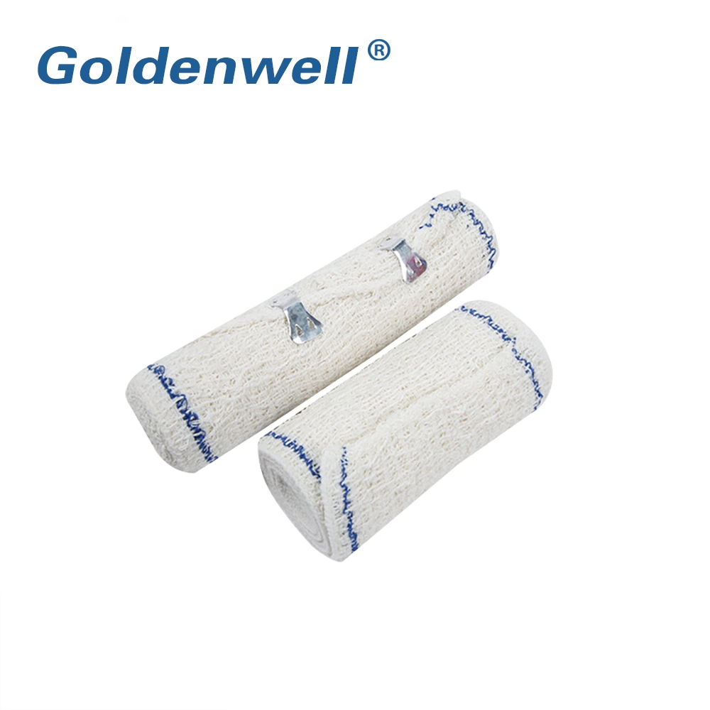 Cotton Crepe Bandage Roll with Metal Clips