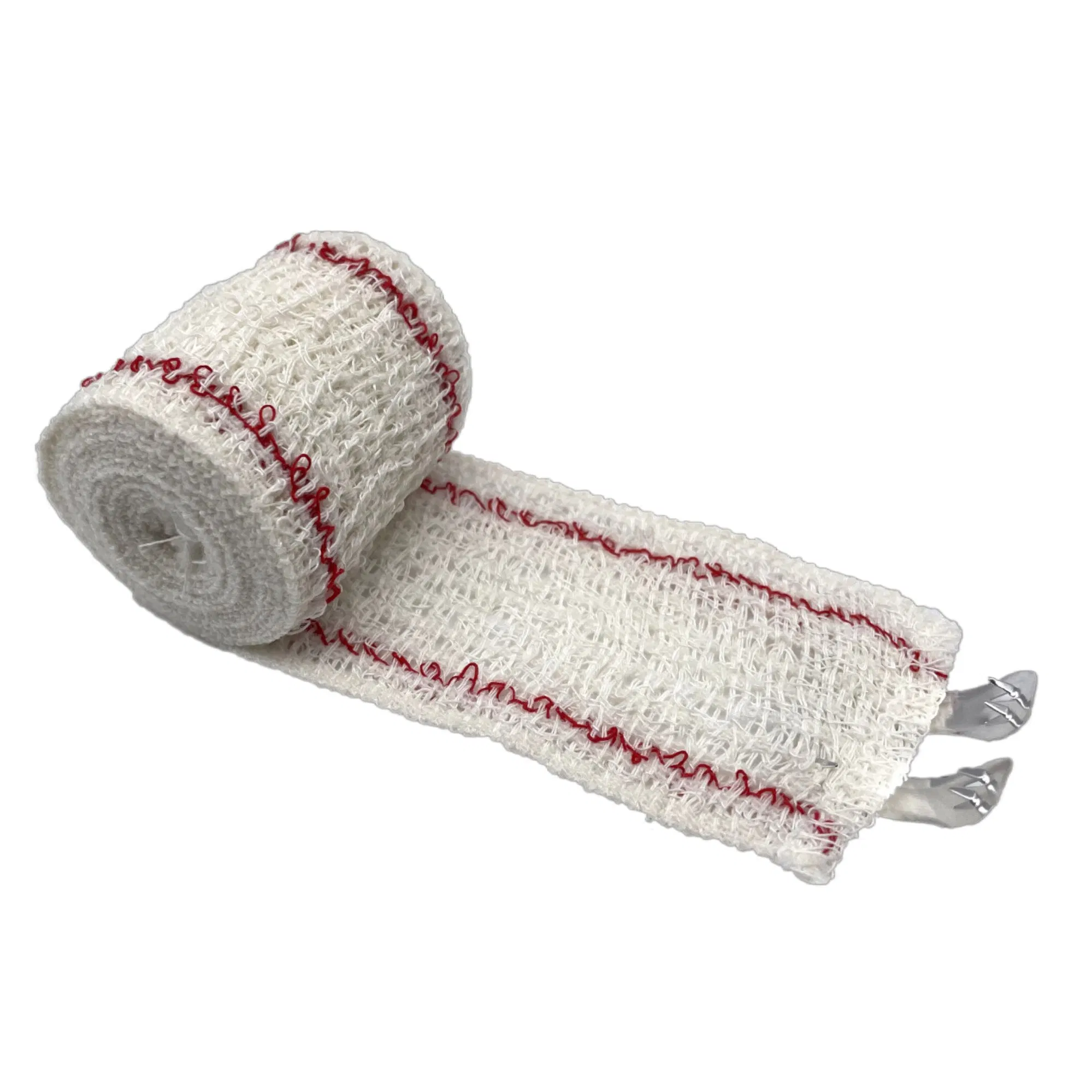 Medical First Aid Strapping Elastic Crepe Gauze Israeli Skin White Bandage with Compression Bandage