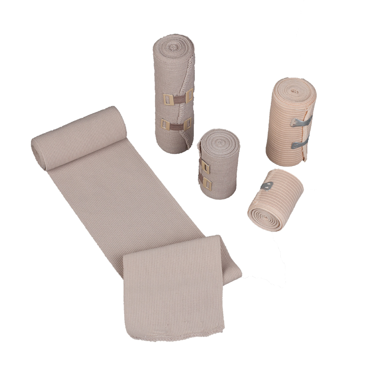 Compression Skin White Color High Spandex Cotton Medical Crepe Elastic Bandage