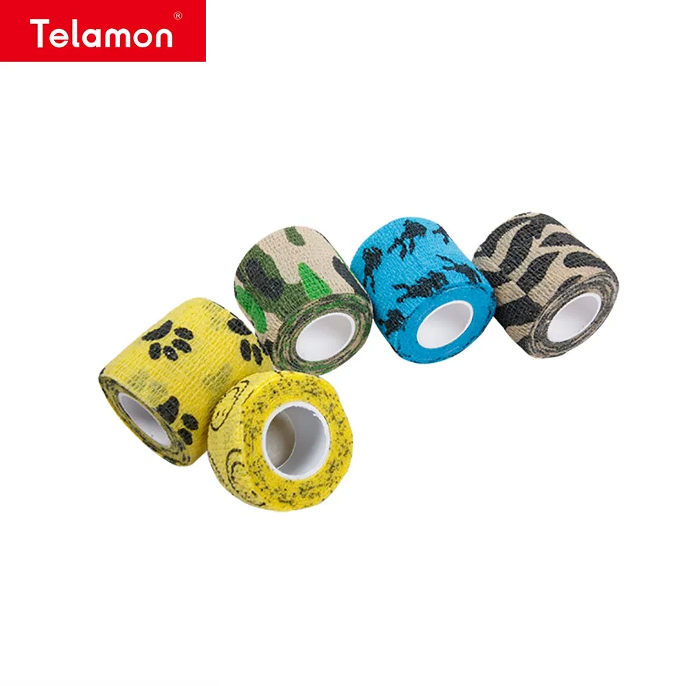 Wholesale Elastic Tattoo Self-Adhesive Non-Woven Veterinary Cohesive Bandage