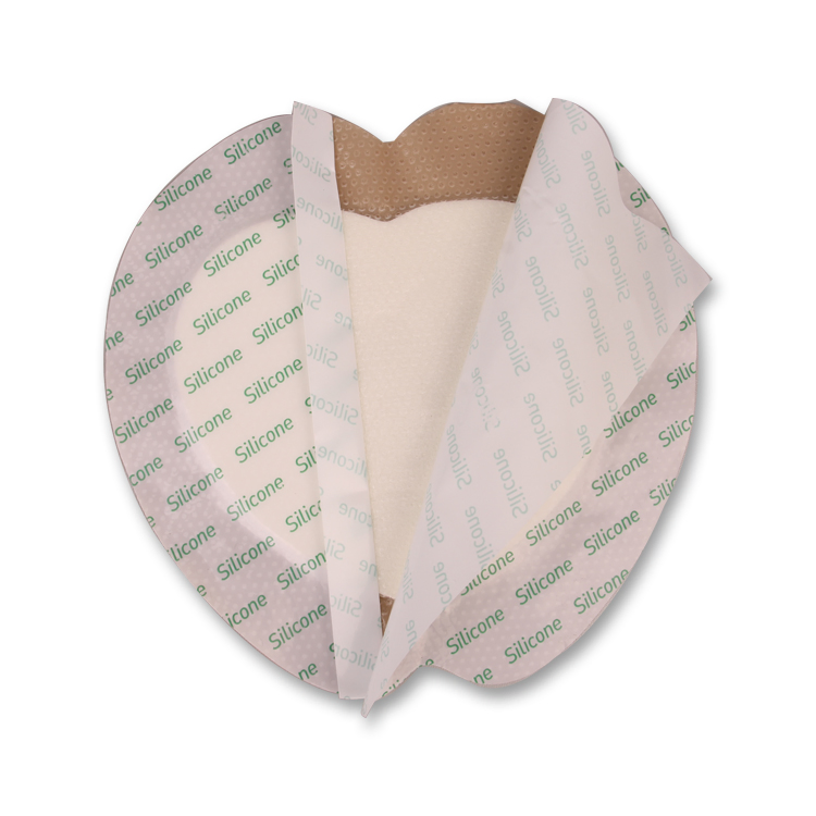 Free Sample Hydrophilic Acute Burn Bedsore Ostomy Wound Care Silicone Foam Heavily Exuding Dressing