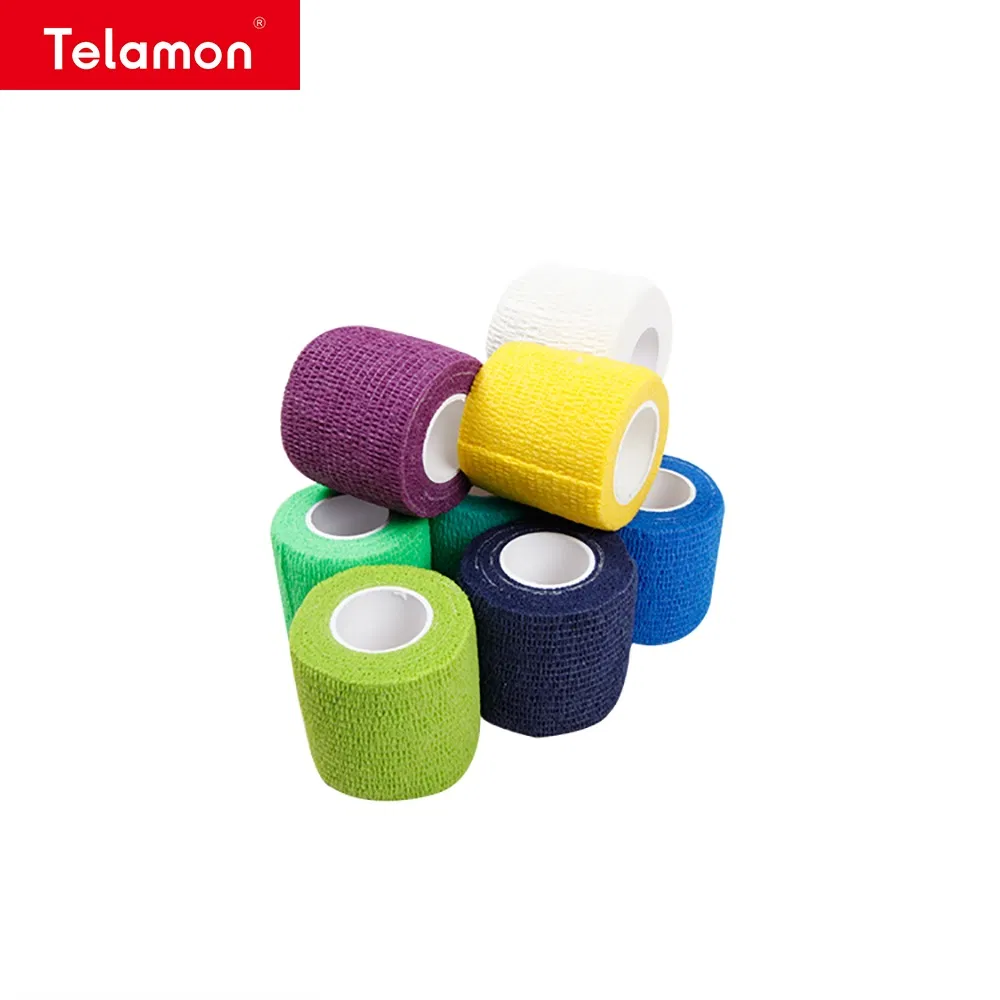 Wholesale Elastic Tattoo Self-Adhesive Non-Woven Veterinary Cohesive Bandage