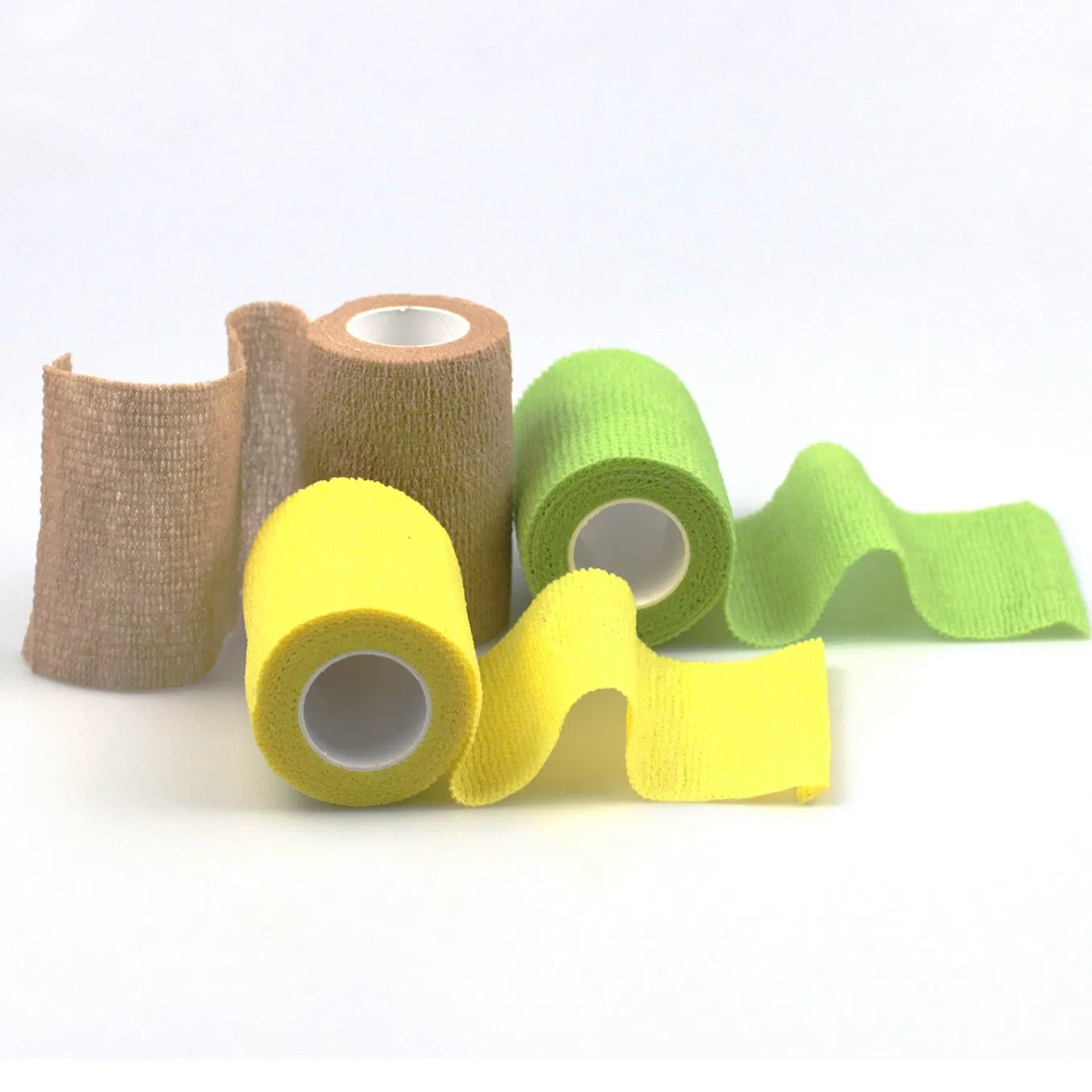 Self-Adhesive Cohesive Colorful Elastic Medical Compression Non-Woven Bandage for Sport