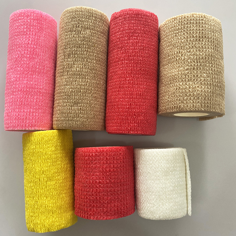 Cohesive Elastic Bandage First Aid Bandage Cohesive Tape Vet Wrap Veterinary Bandage Pet Bandage Horse Bandage Animal Bandage Nonwoven Self Adhesive Bandage