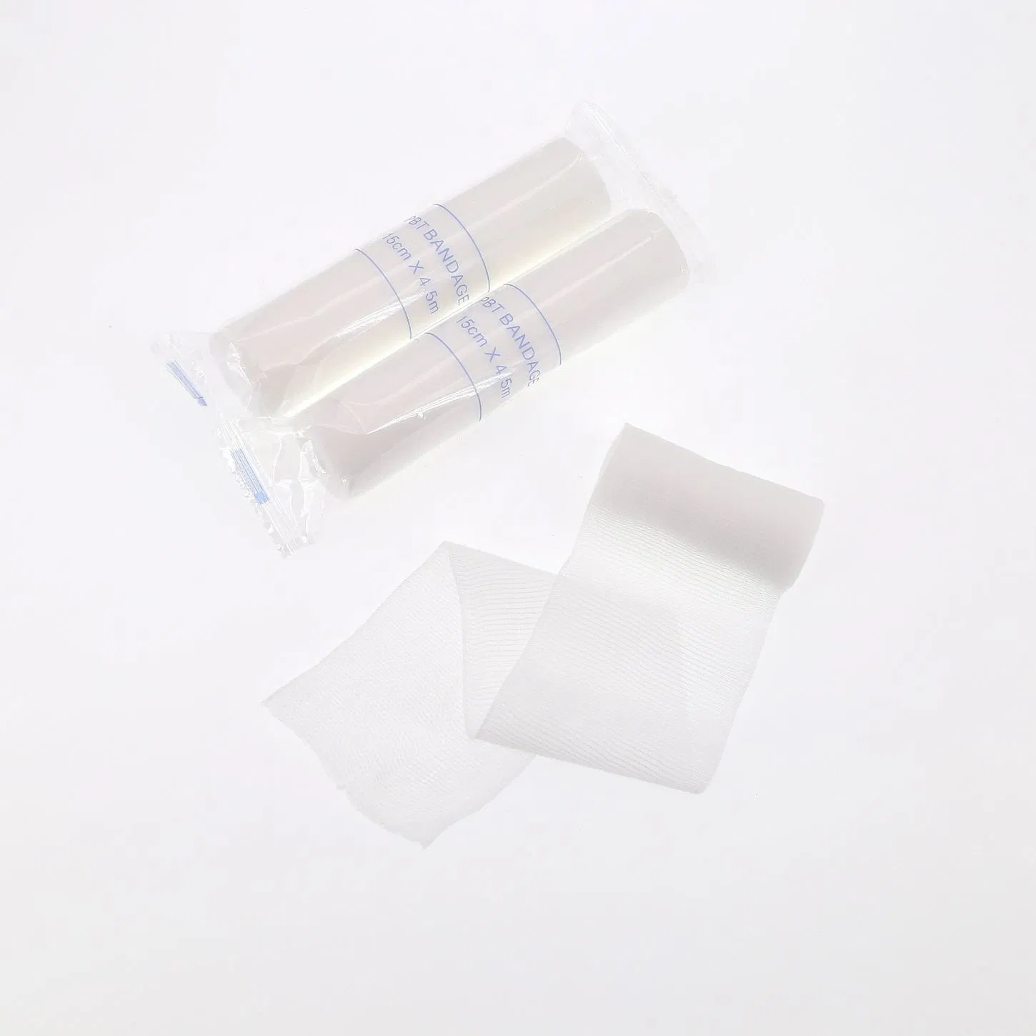 Medical First Aid Thick Cohesive Cotton Nonwoven Raw/Bleached White Elastic PBT Conforming Bandage