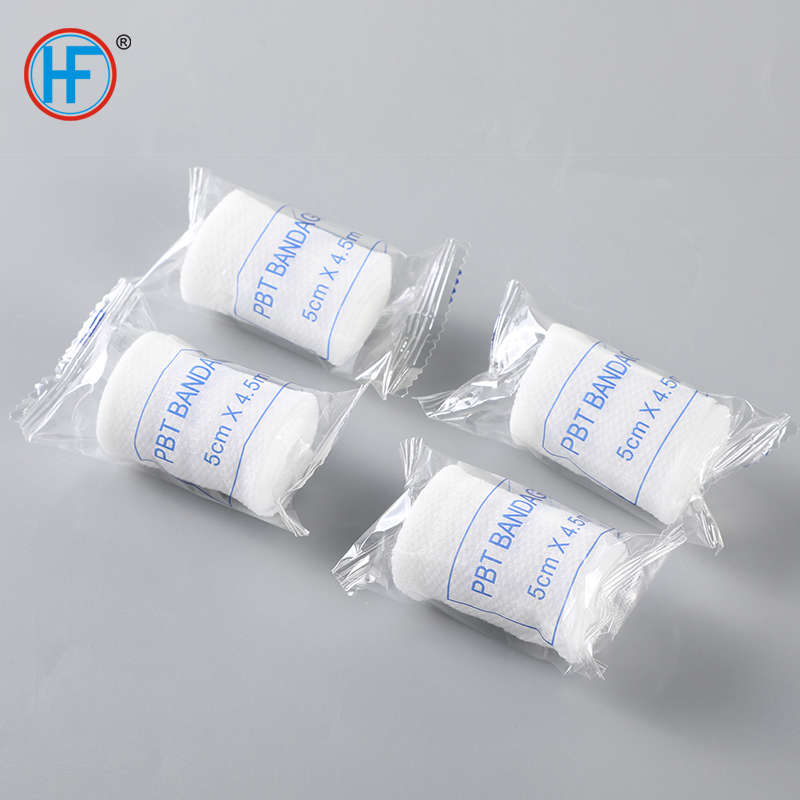 White Color Mdr CE Approved Medical Supply Surgical PBT (Conforming) Bandage