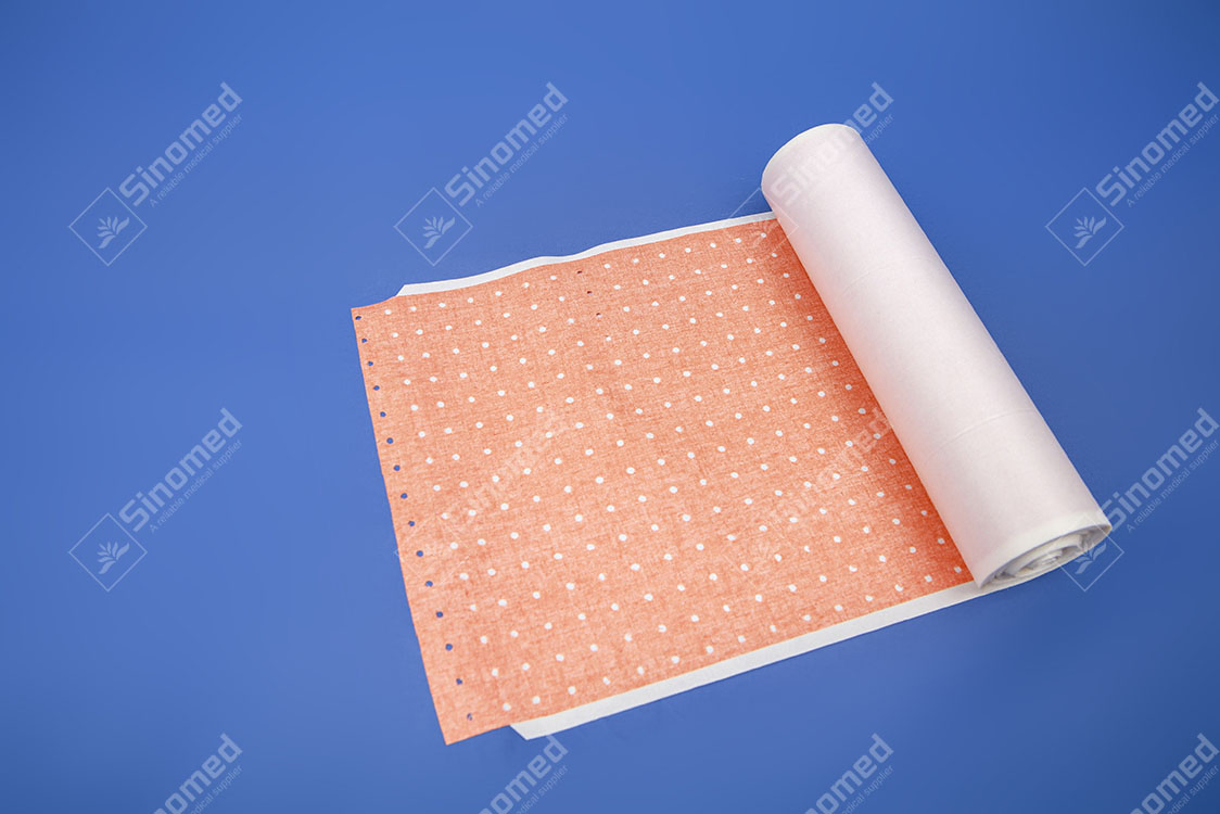 Hospital Skin Color Aperture Plaster Roll Medical Adhesive Perforated Zinc Oxide Plaster