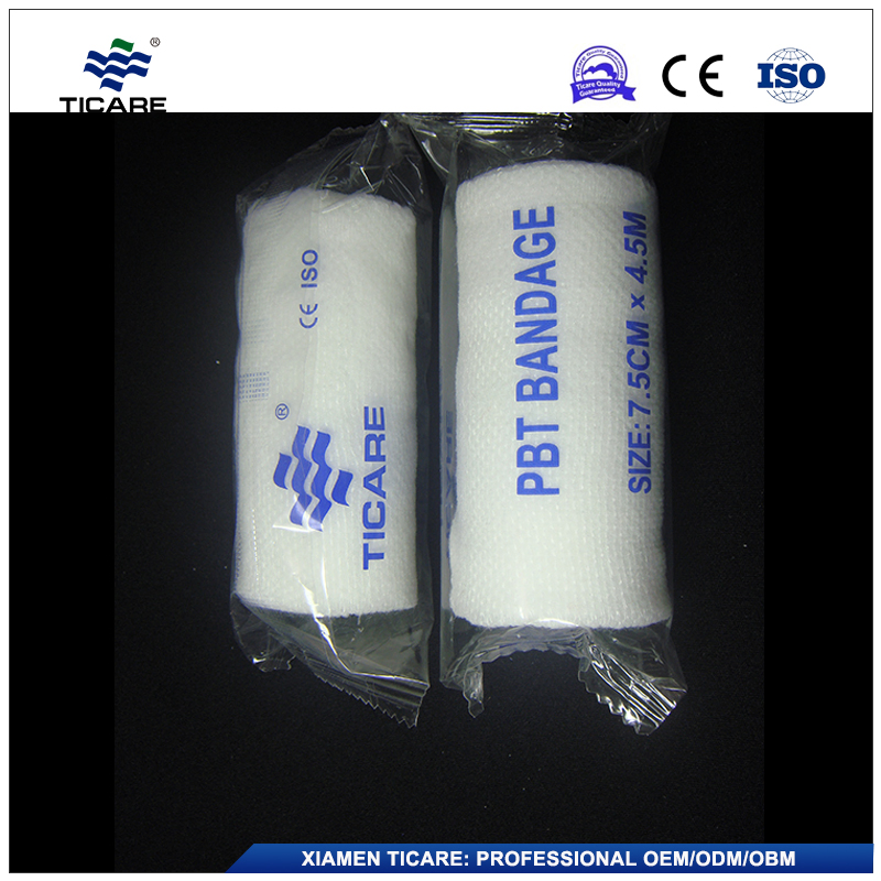 Reusable Medical Elastic 28GSM 30GSM PBT Cofirming Bandage with Good Elasticity