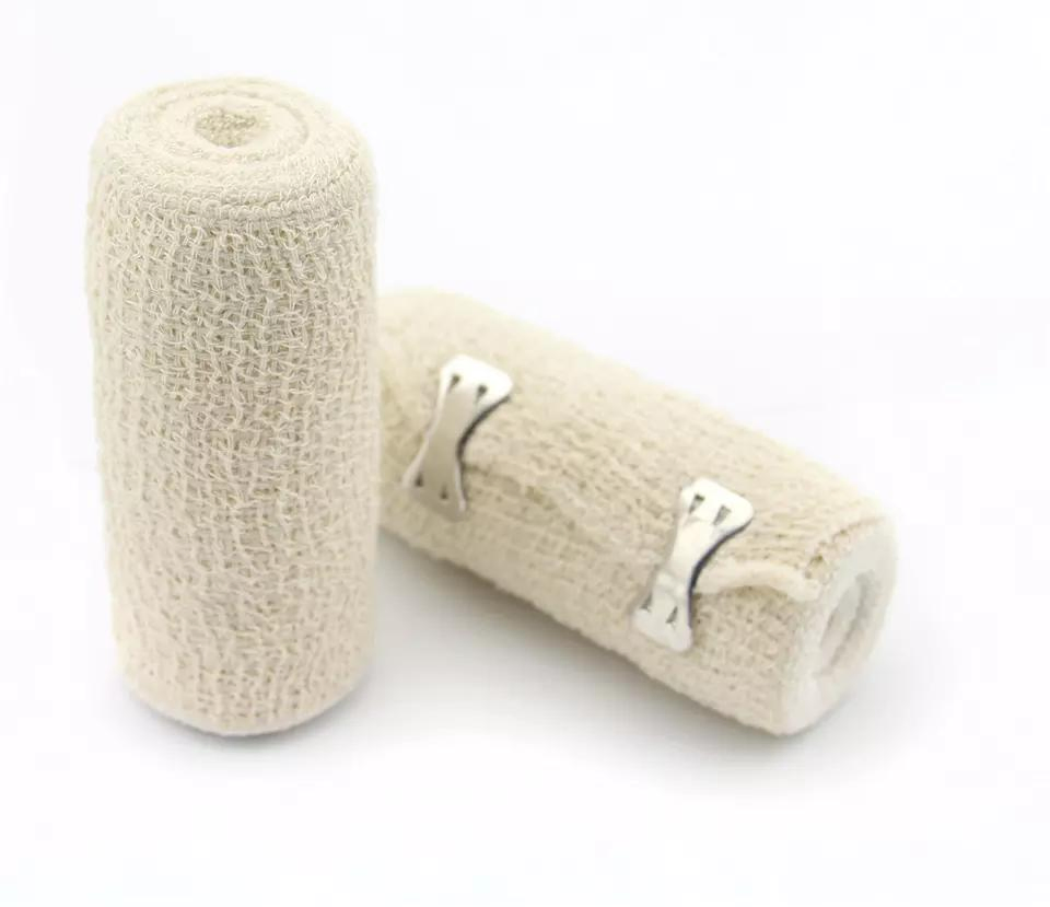 Medical Surgical High Elastic Spandex Cotton Crepe Bandage Light