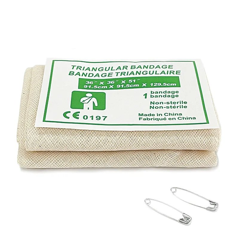 Factory Wholesale Nonwoven First Aid Arm Sling Triangular Emergency Bandage Manufacturer with CE