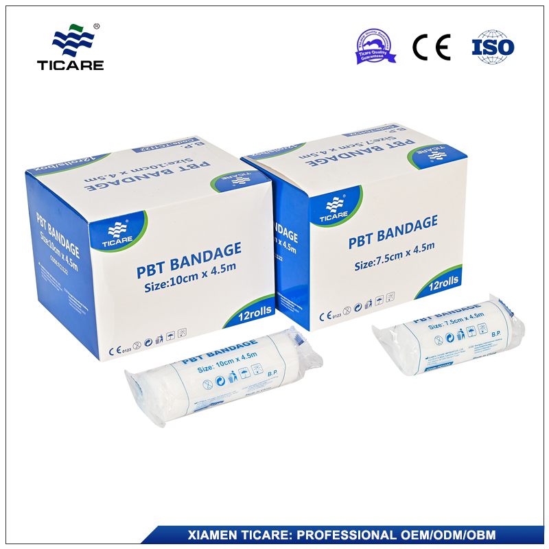 Disposable Wounds Care Hand Wrap Dressing Medical Cotton Sterile PBT Bandages