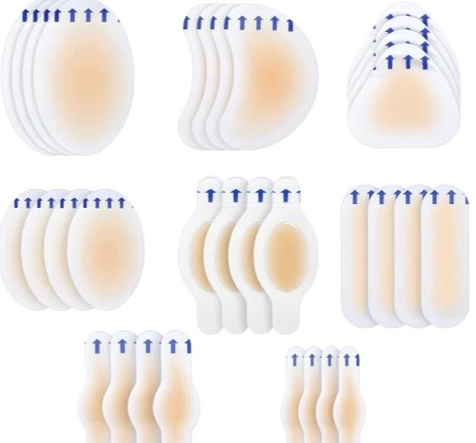 Fast Healing Hydrocolloid Gel Bandages for Heels