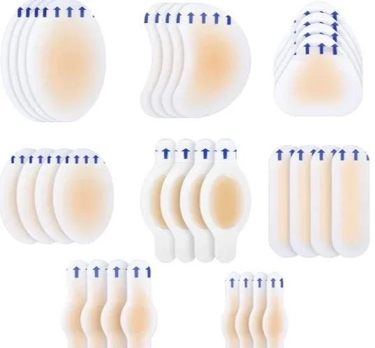 Fast Healing Hydrocolloid Gel Bandages for Heels