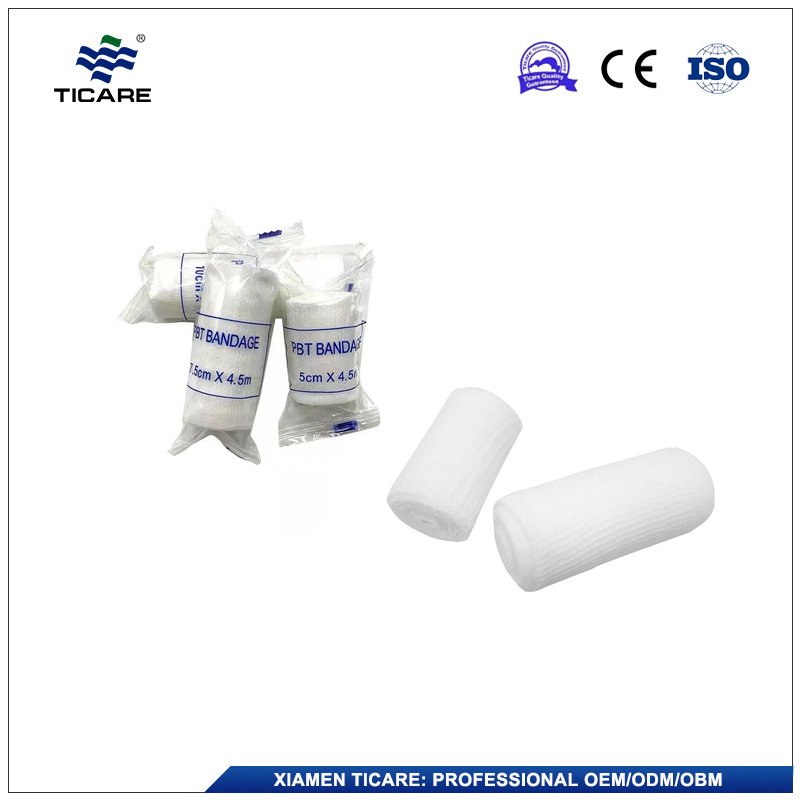 Disposable Wounds Care Hand Wrap Dressing Medical Cotton Sterile PBT Bandages