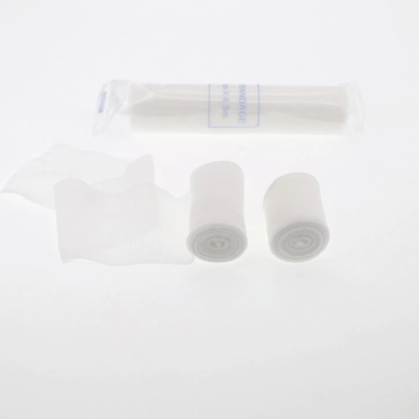 Medical First Aid Thick Cohesive Cotton Nonwoven Raw/Bleached White Elastic PBT Conforming Bandage