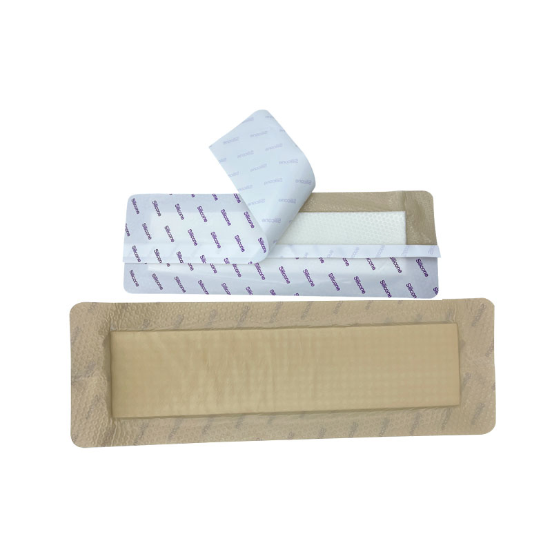 10X30cm Sterile Self-Adhesive Super Absorbent Silicone Foam Dressing