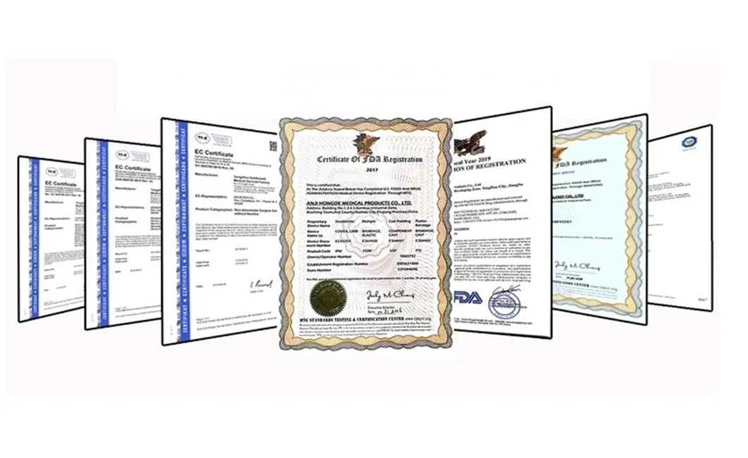 Medical Crepe Bandage Certificates