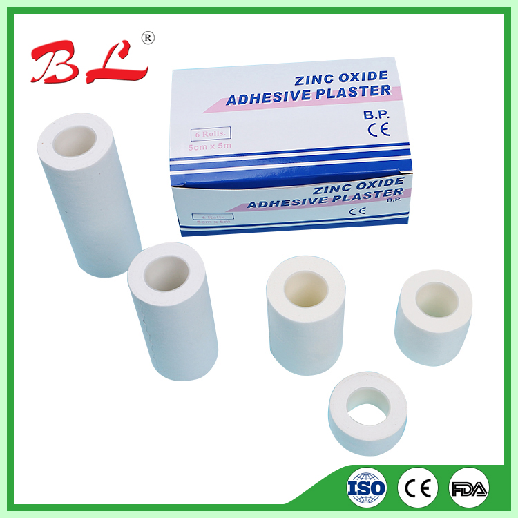 CE Certified Medical Wound Plaster Adhesive Zinc Oxide Adhesive Plaster Roll -F