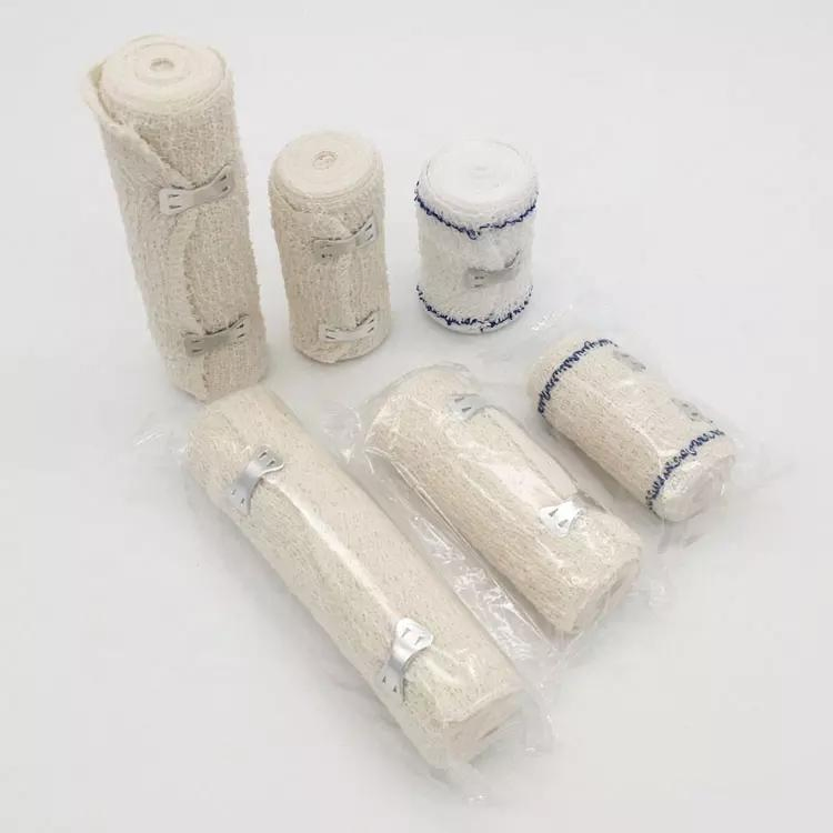 Medical Surgical High Elastic Spandex Cotton Crepe Bandage Light