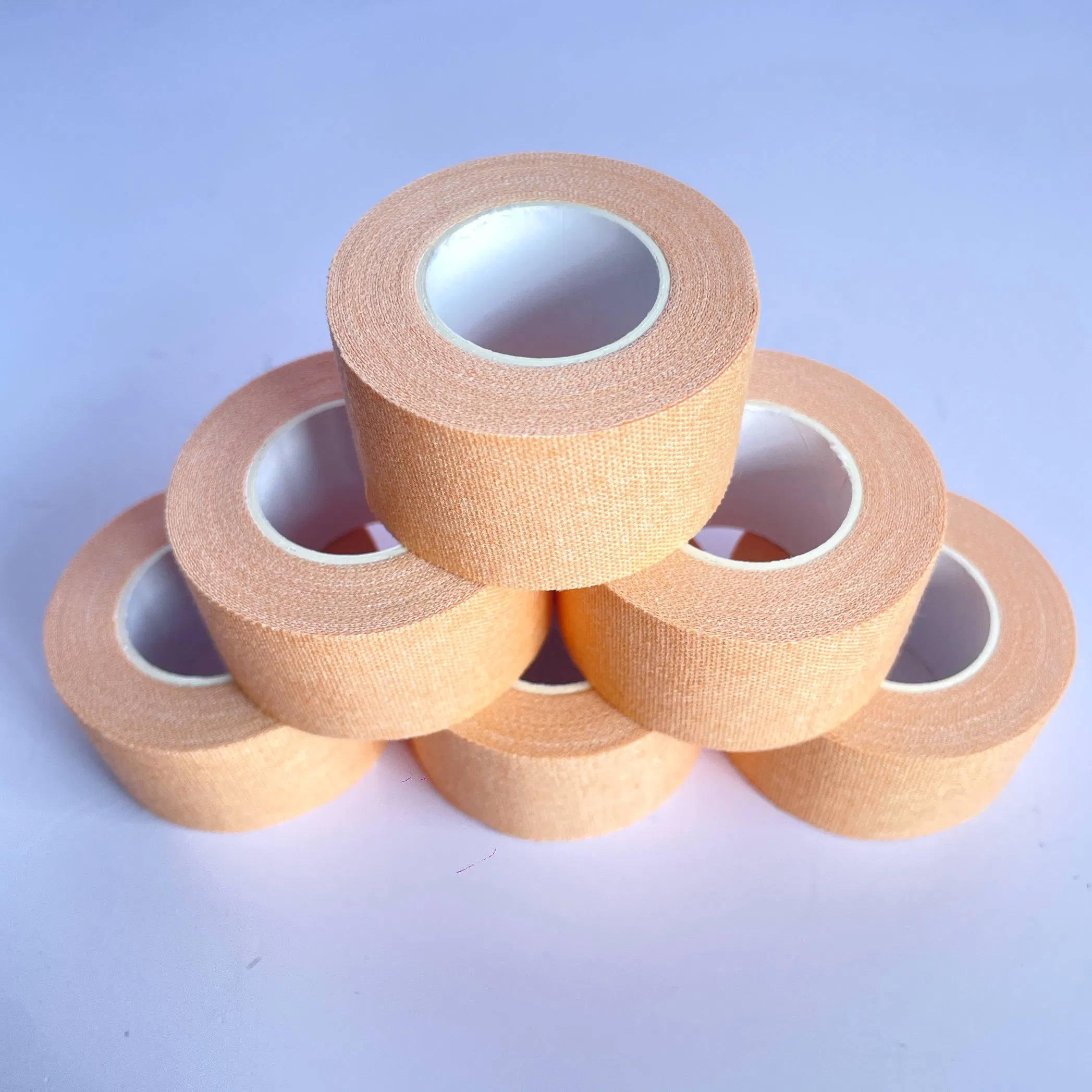 ISO10993 Customized Wholesale Skin Color Stronge Adhesive Zinc Oxide Tape Surgical Adhesive Plaster Medical Tape