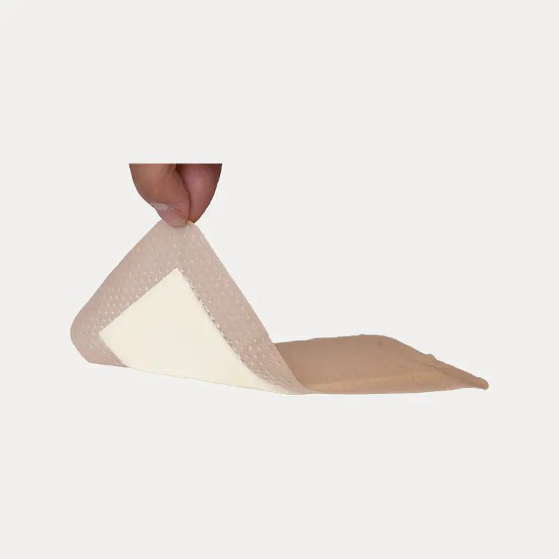 TPS Medical Wound Dresseing Absorbent Soft Bordered Silicone Foam Dressing 10*10cm Adhesive