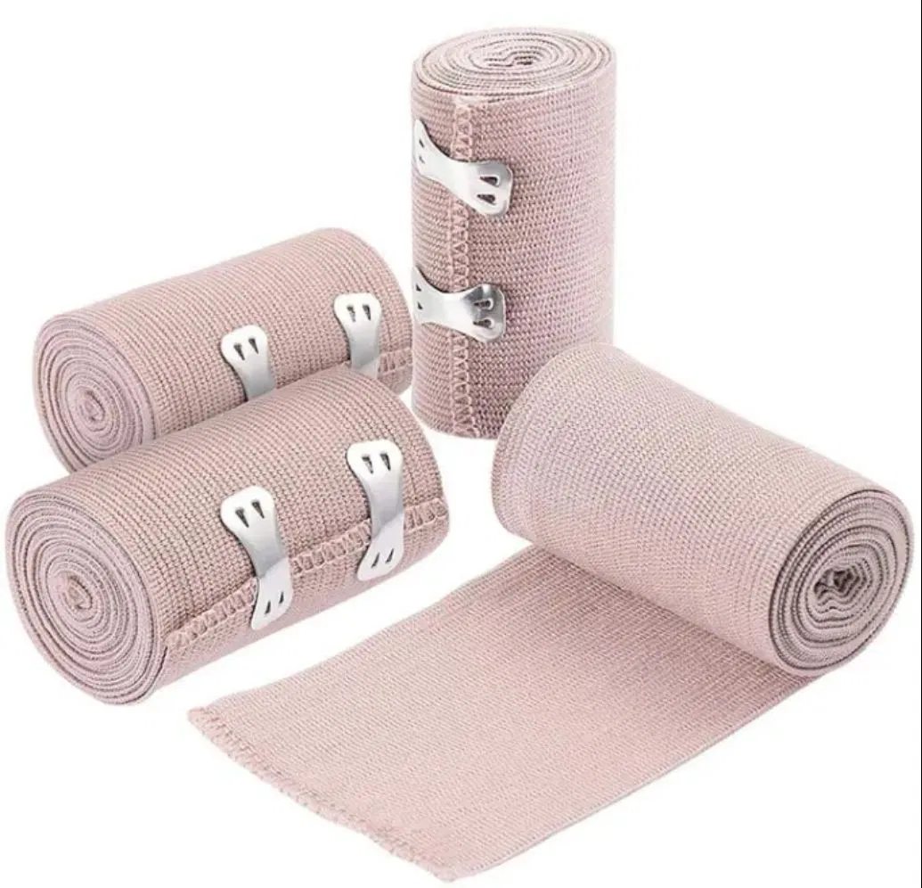Breathable Elastic Bandage Roll for Ankle, Knee, Wrist Sprains, Medical Compression Therapy and First Aid Treatment