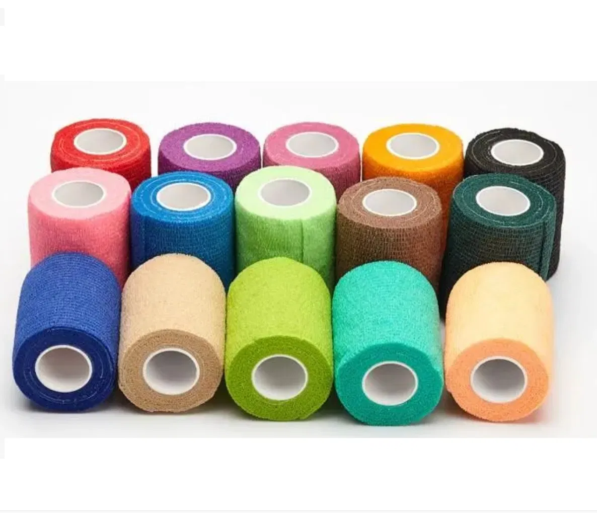 Latex and Latex Self-Stick Cohesive Non Woven Bandage Veterinary Bandage Pet Bandage Horse Bandage Animal Bandage 1"/2"/3"/4"X5 Yards CE ISO FDA