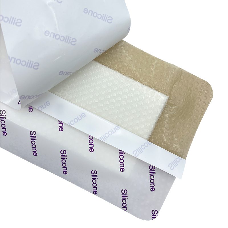 10X30cm Sterile Self-Adhesive Super Absorbent Silicone Foam Dressing
