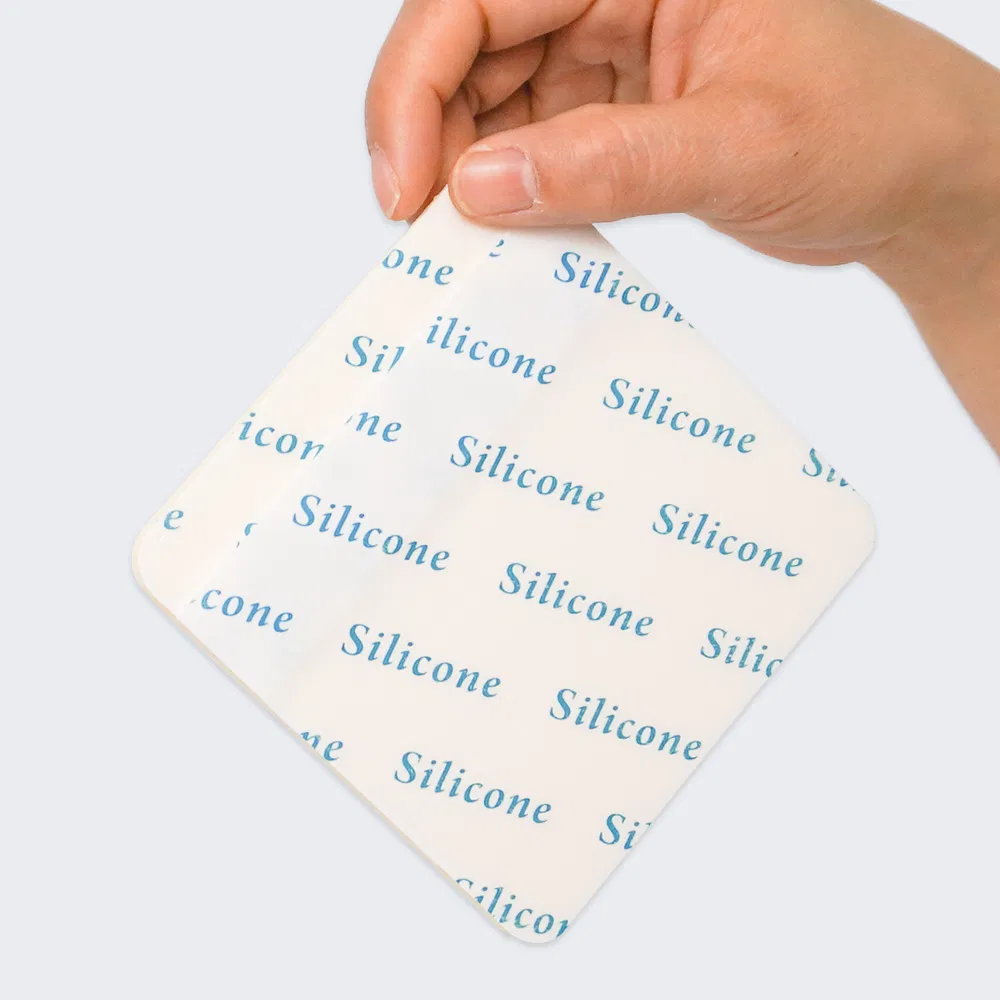CE FDA Approved Silicone Foam Dressing Without Border Adhesive Wound Dressing First Aid Bandage