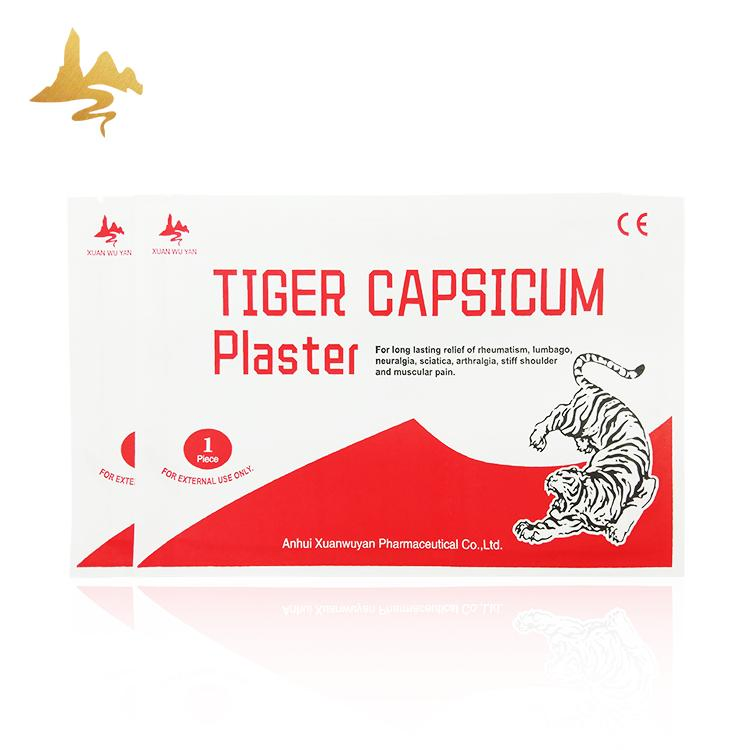 Chinese Supplier Herbal Hot Capsicum Tiger Balm Plaster for Relieve Pain