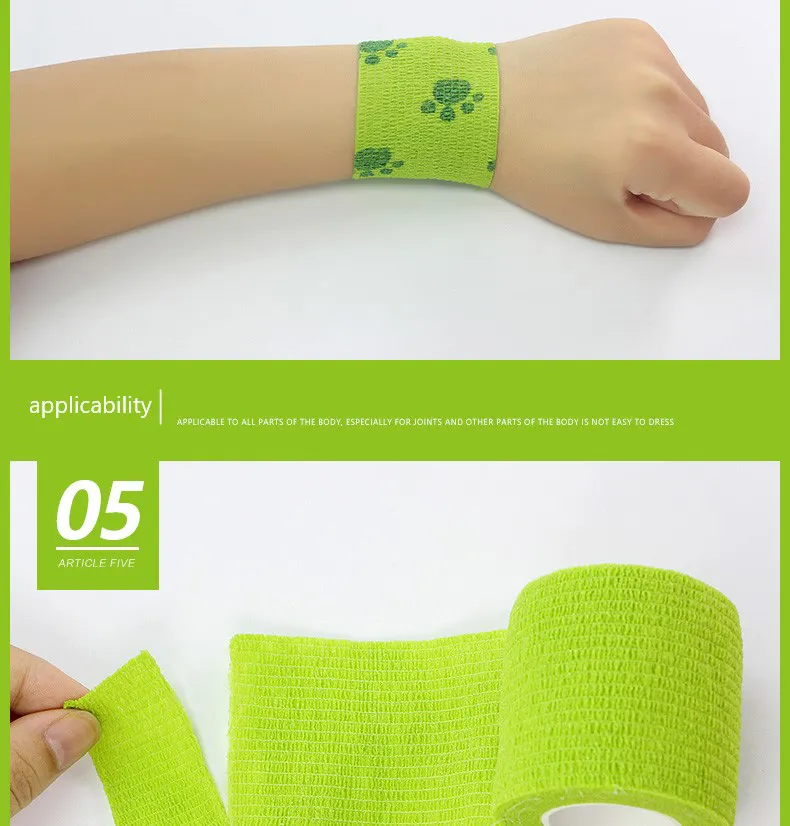 Elastic Self Adhesive Bitter Veterinary Cohesive Bandage 5