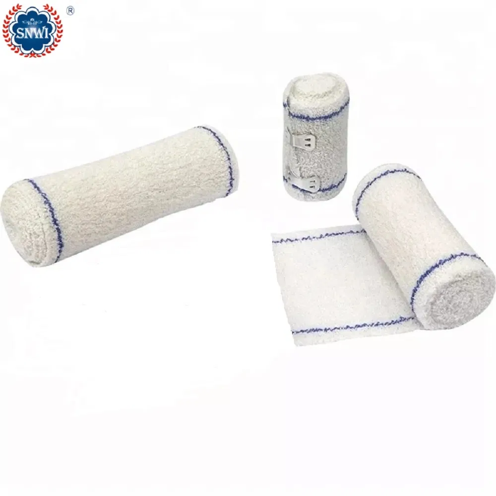 High Quality Health Care Wound Dressing Medical Surgical 100% Cotton Elastic Crepe Bandage