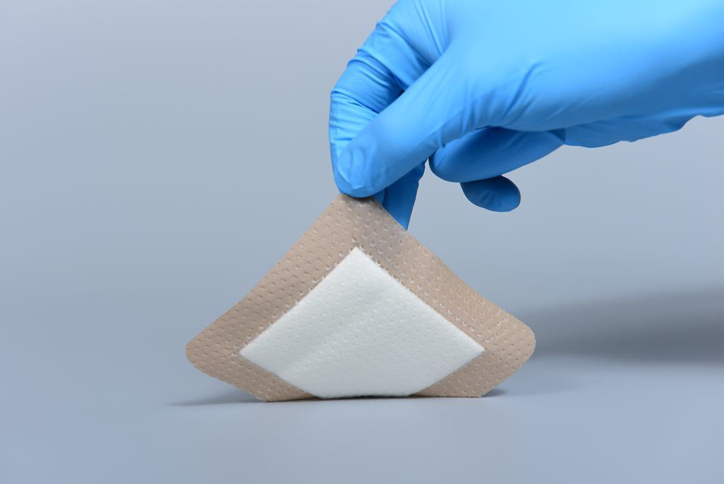 Silicone Foam Dressing with Border Adhesive Wound Dressing First Aid Bandage for Wound Care