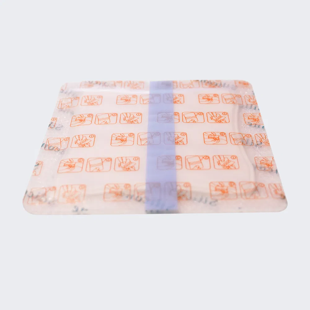 Silicone Foam Dressing with Border, 4*4'', High Absorbency Large Waterproof Silicone Wound Bandage FDA CE Approved