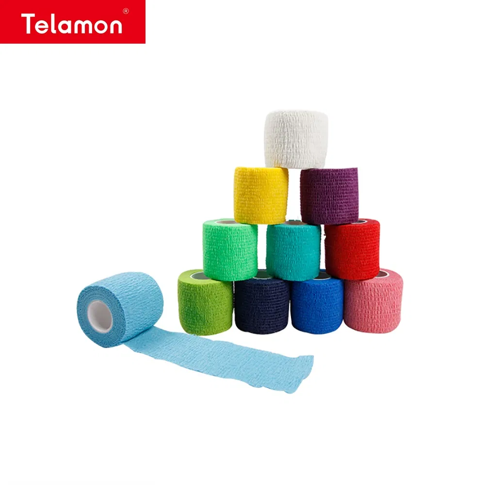 Wholesale Elastic Tattoo Self-Adhesive Non-Woven Veterinary Cohesive Bandage