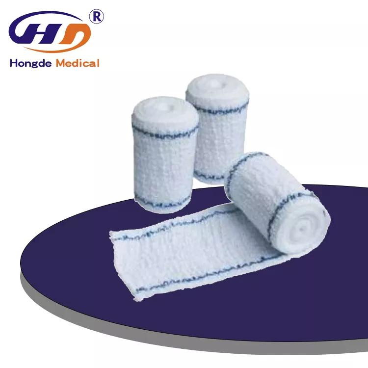 Medical Surgical High Elastic Spandex Cotton Crepe Bandage Light