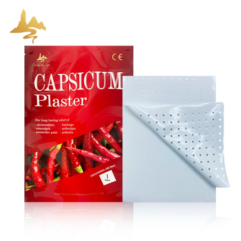 Customized Medical Adhesive Treatment Analgesic Pain Relief Hot Capsicum Plaster