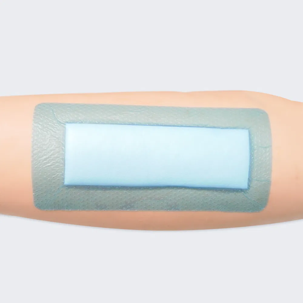 FDA CE Approved Wound Bandages Waterproof Silicone Foam Wound Dressing with Border High Absorption Bed Sore Bandages for Wound Care