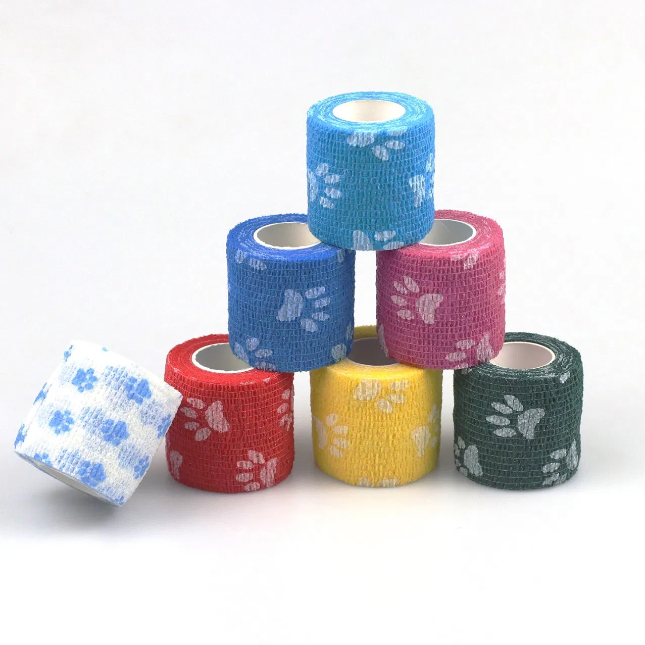 Custom /OEM/ODM Medical Cohesive Colorful Elastic Vet Compression Self Adhesive Non Woven /Cotton/Nonwoven Bandage for Hurt Leg/Arm/Finger/Foot/Sport Protection